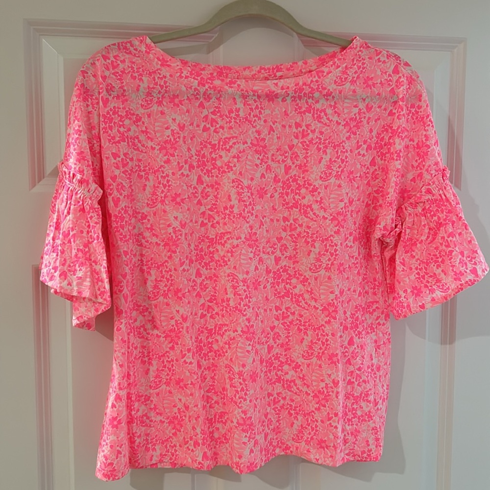 Lilly Pulitzer  Pink Shandy Invest A Gator top